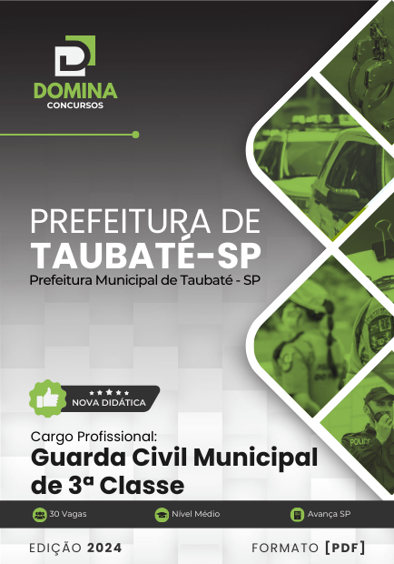 Apostila Guarda Civil Municipal Taubaté SP 2024