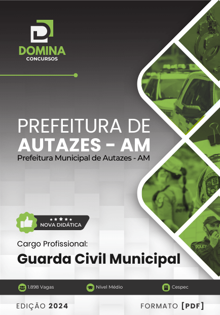 Apostila Guarda Civil Municipal Autazes AM 2024