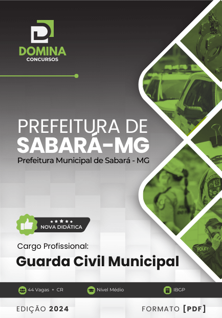 Apostila Guarda Civil Municipal Sabará MG 2024