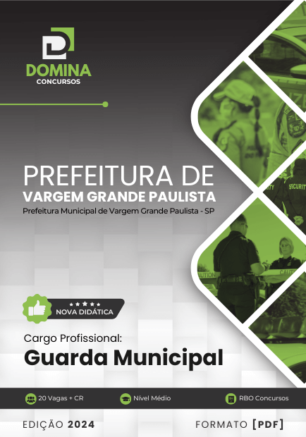 Apostila Guarda Municipal Vargem Grande Paulista SP 2024