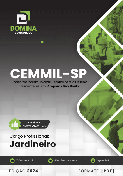 Apostila Concurso Jardineiro CEMMIL SP 2024