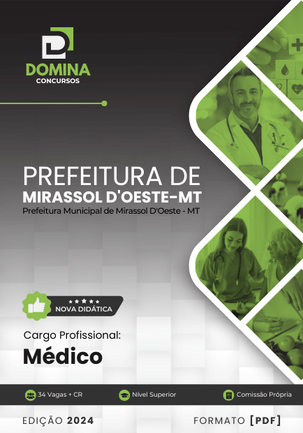 Apostila Médico Mirassol D'Oeste MT 2024