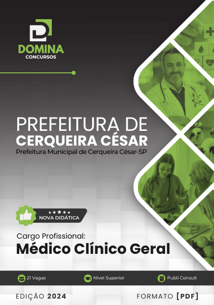 Apostila Médico Clínico Geral Cerqueira César SP 2024