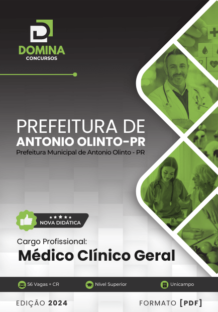 Apostila Médico Clínico Geral Antônio Olinto PR 2024