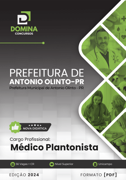 Apostila Médico Plantonista Antônio Olinto PR 2024