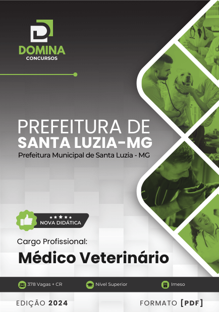 Apostila Médico Veterinário Santa Luzia MG 2024