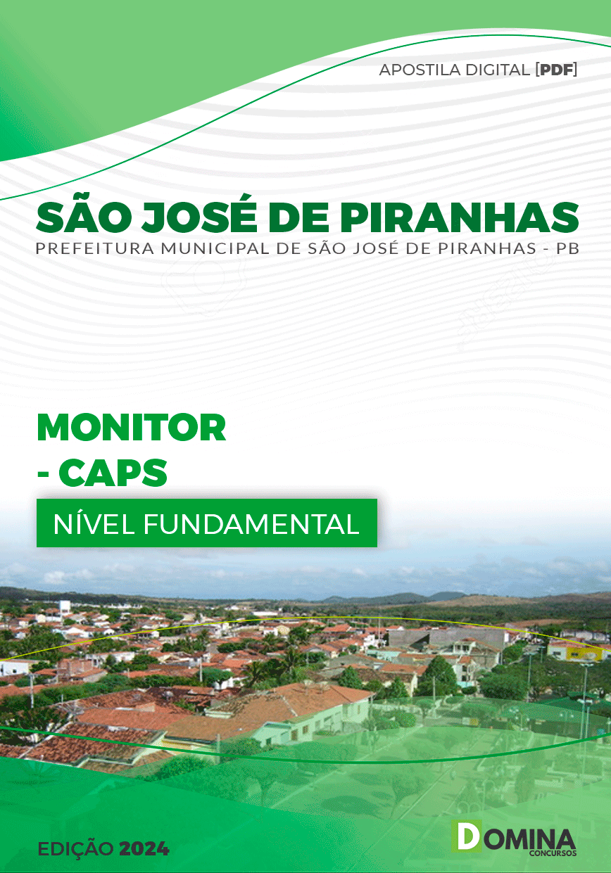 Apostila Monitor de CAPS São José de Piranhas PB 2024