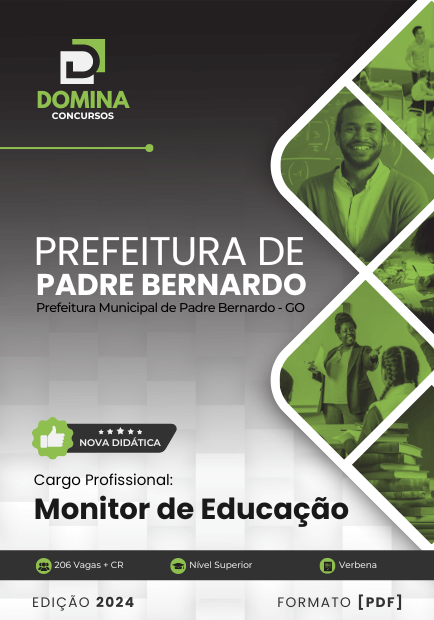 Apostila Monitor de Educação Padre Bernardo GO 2024