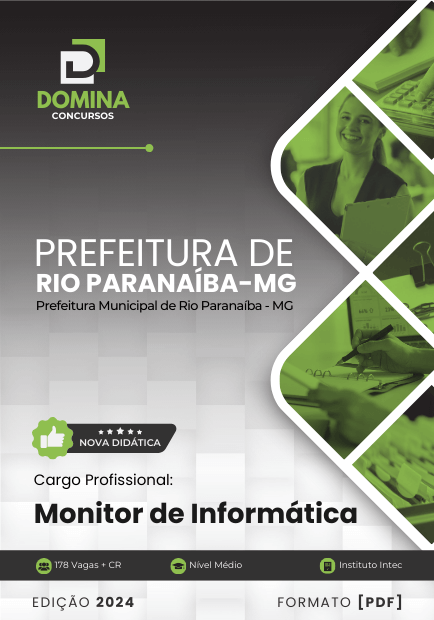 Apostila Monitor de Informática Rio Paranaíba MG 2024