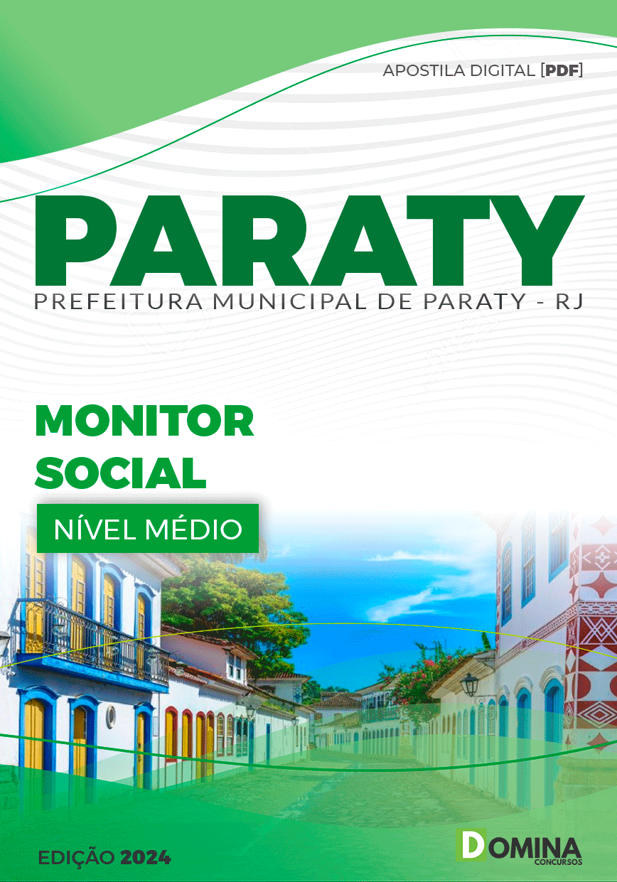 Apostila Monitor Social Paraty RJ 2024