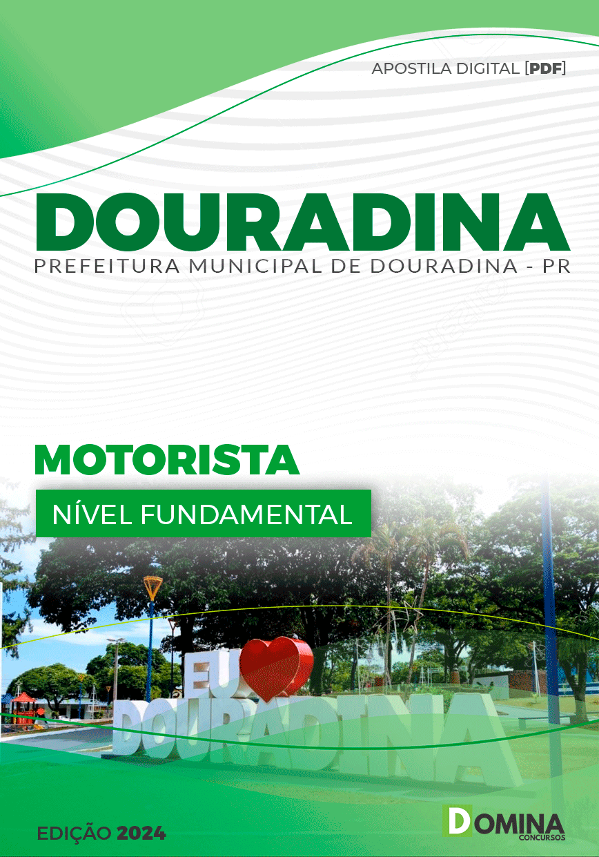 Apostila Motorista Douradina PR 2024