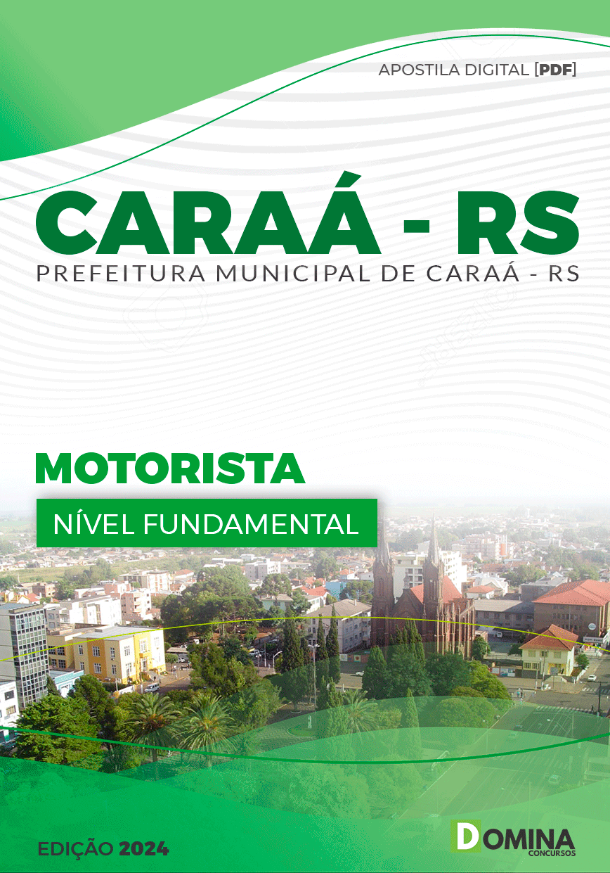 Apostila Motorista Caraá RS 2024