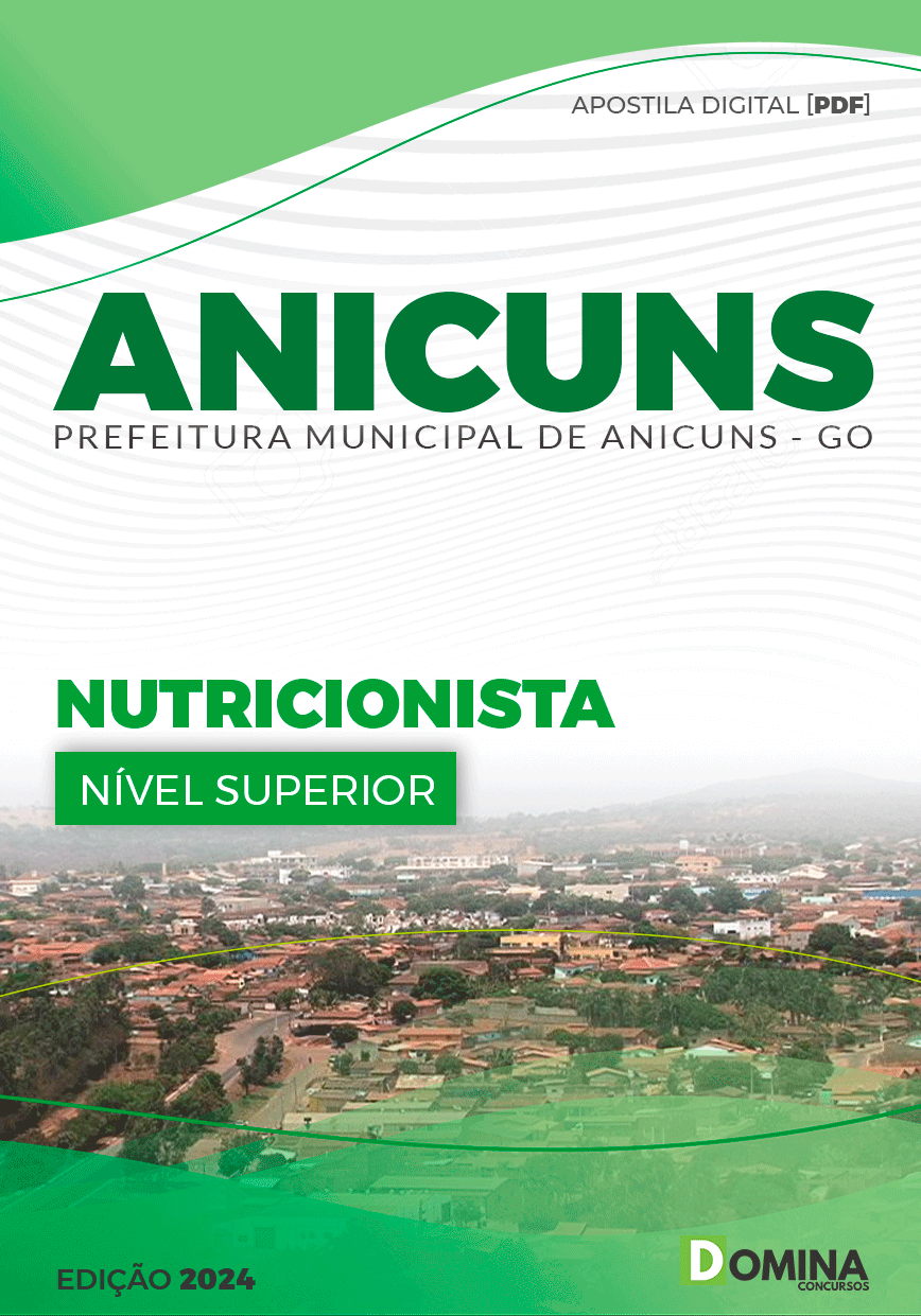 Apostila Nutricionista Anicuns GO 2024