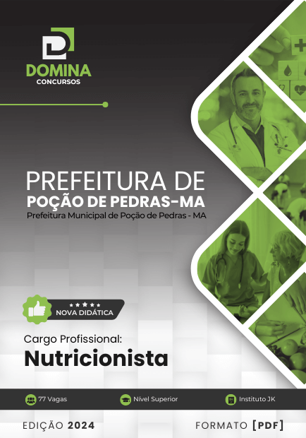 Apostila Nutricionista Prefeitura Poção de Pedras MA 2024