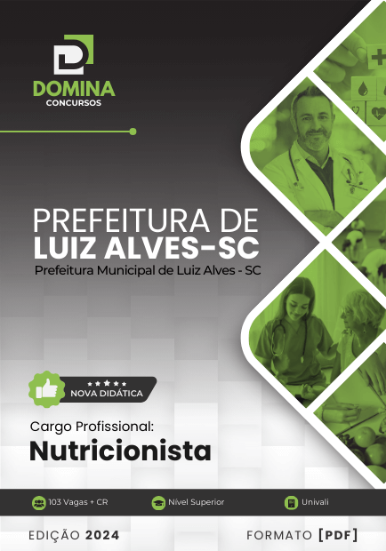 Apostila Nutricionista Luiz Alves SC 2024