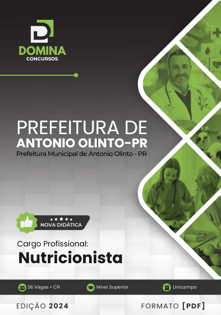 Apostila Nutricionista Antônio Olinto PR 2024