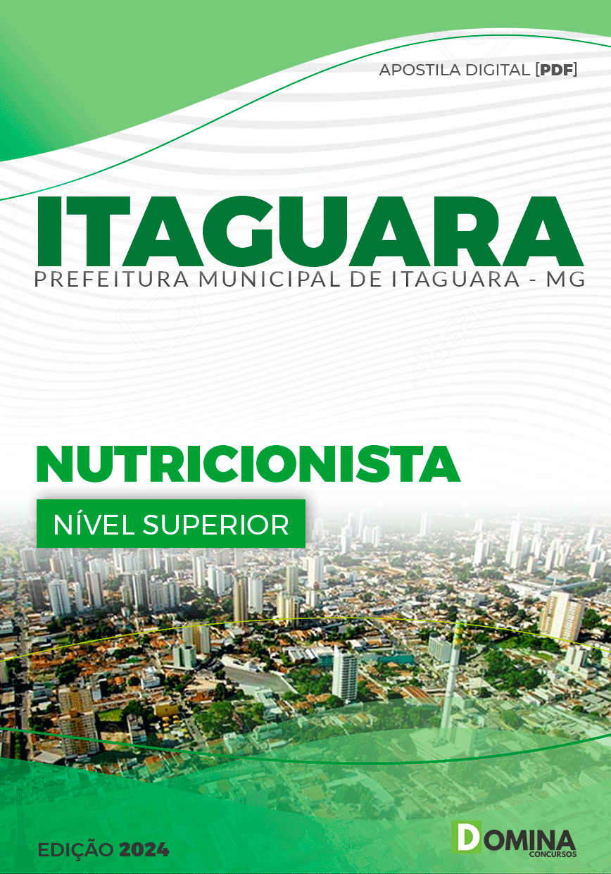 Apostila Nutricionista Prefeitura Itaguara MG 2024