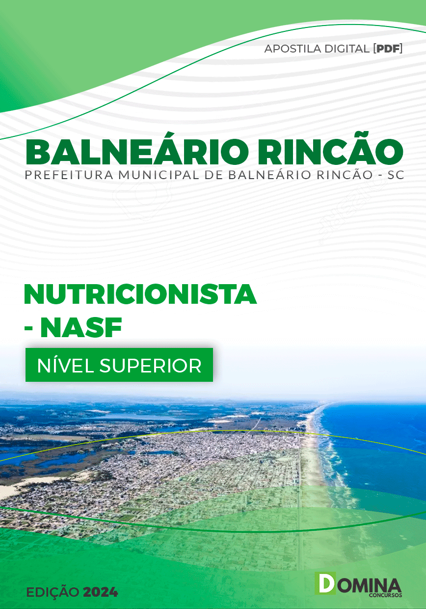 Apostila Nutricionista NASF Balneário Rincão SC 2024