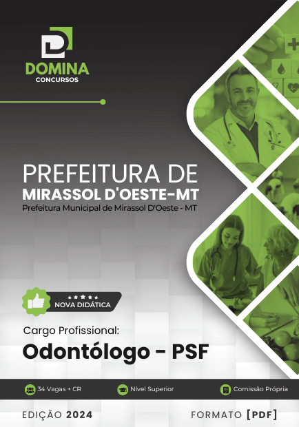 Apostila Odontólogo PSF Mirassol D'Oeste MT 2024