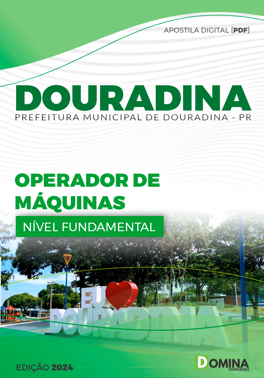 Apostila Operador de Máquinas Douradina PR 2024