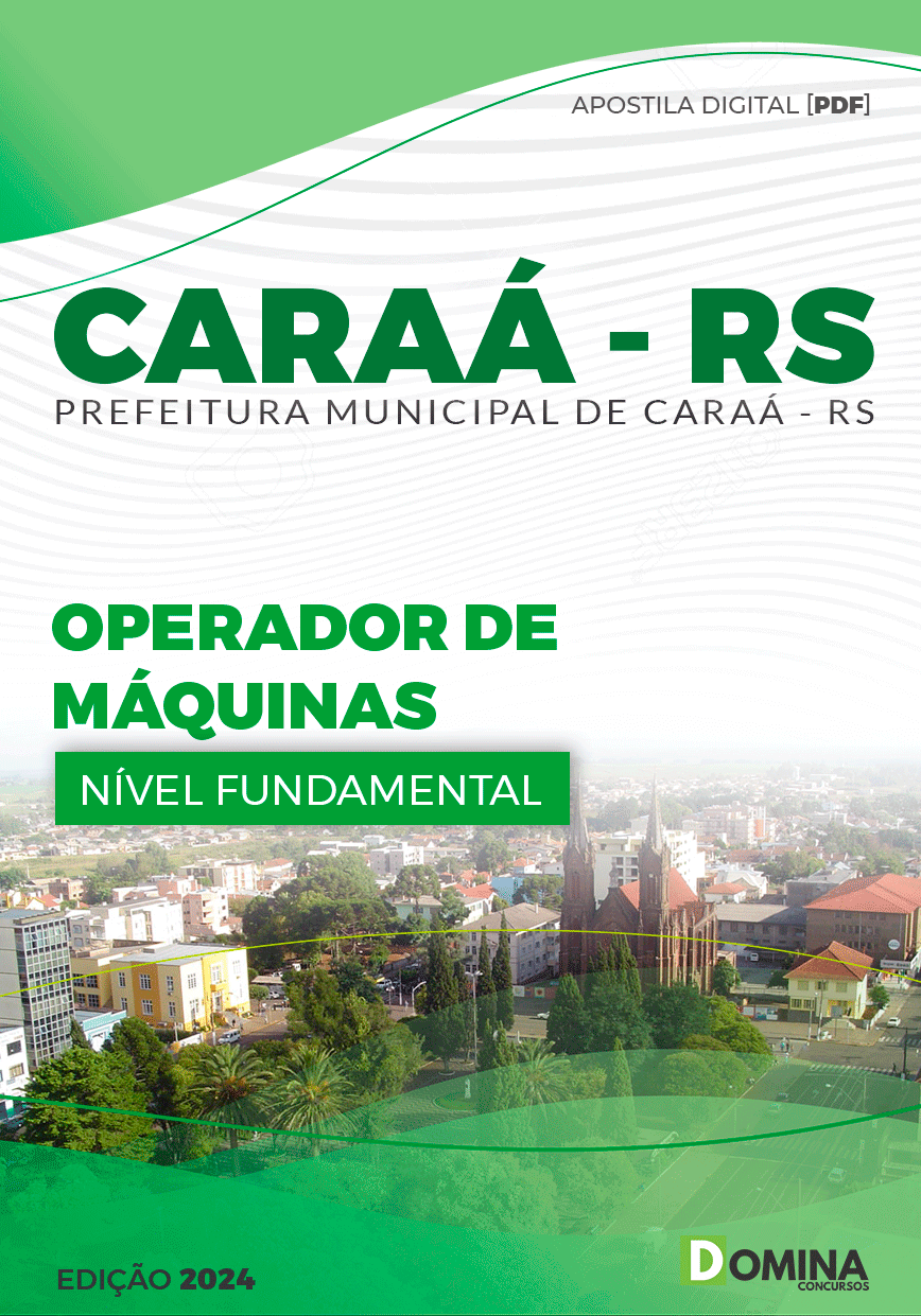 Apostila Operador de Máquinas Caraá RS 2024