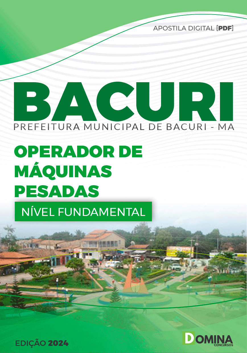 Apostila Operador de Máquinas Pesadas Bacuri MA 2024