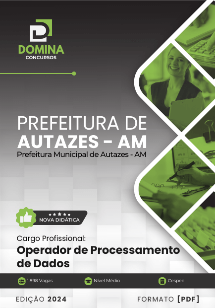 Apostila Operador de Processamento de Dados Autazes AM 2024