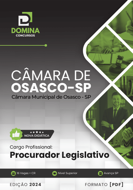 Apostila Procurador Legislativo Câmara Osasco SP 2024