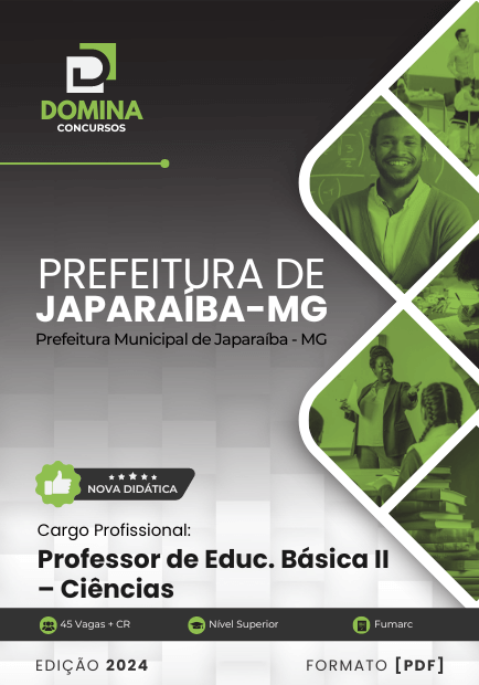 Apostila Professor de Ciências Japaraíba MG 2024