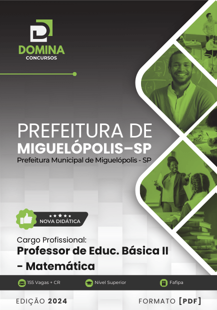 Apostila Professor de Matemática Miguelópolis SP 2024