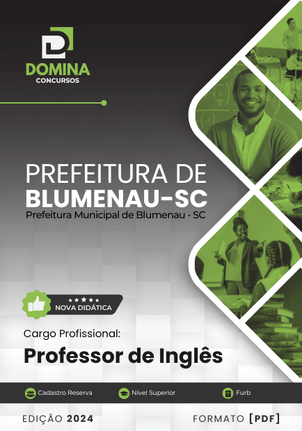 Apostila Professor de Inglês Blumenau SC 2024