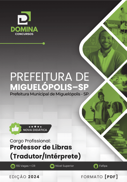 Apostila Professor de LIBRAS Miguelópolis SP 2024