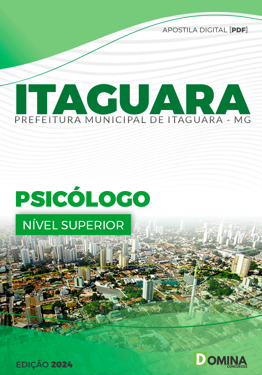 Apostila Psicólogo Prefeitura Itaguara MG 2024