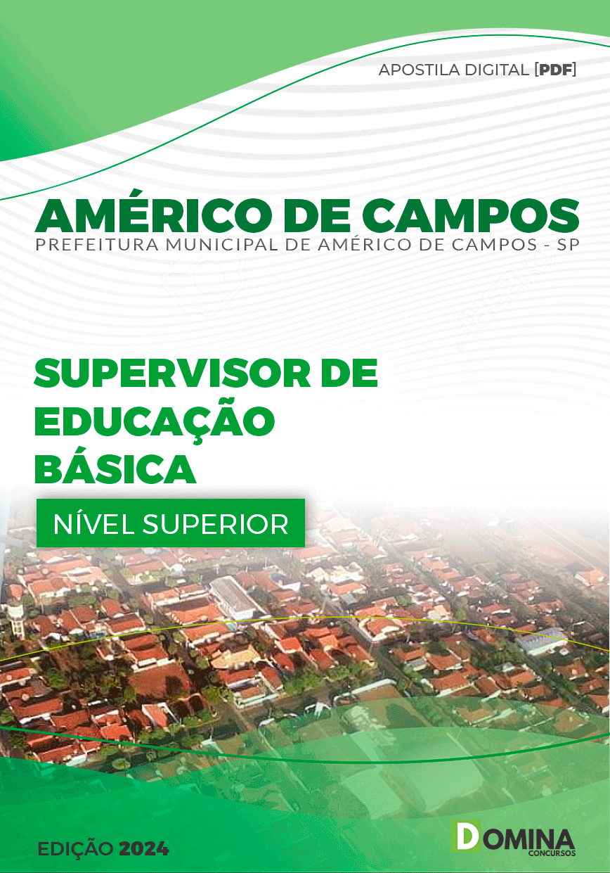 Apostila Supervisor Educação Básica Américo de Campos SP 2024