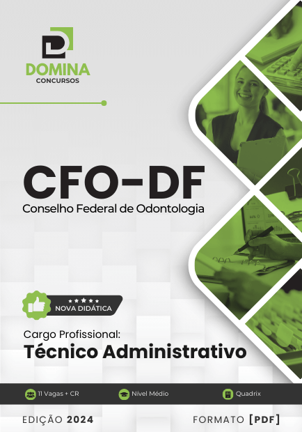 Apostila Técnico Administrativo CFO DF 2024