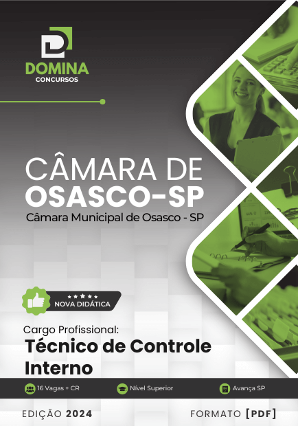 Apostila Técnico de Controle Interno Câmara Osasco SP 2024