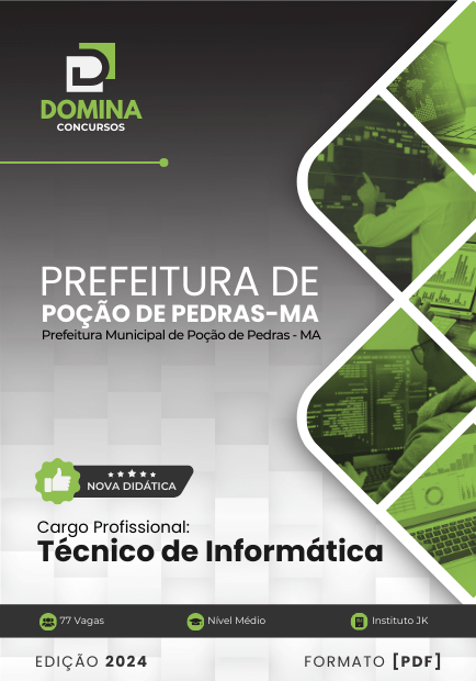 Apostila Técnico Informática Prefeitura Poção de Pedras MA 2024