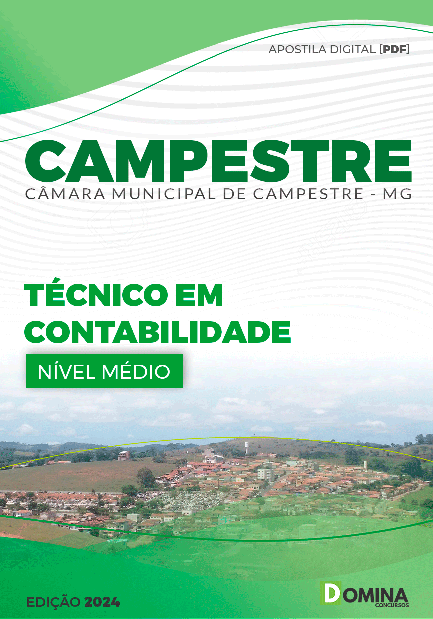 Apostila Câmara de Campestre MG 2024 Técnico Contabilidade