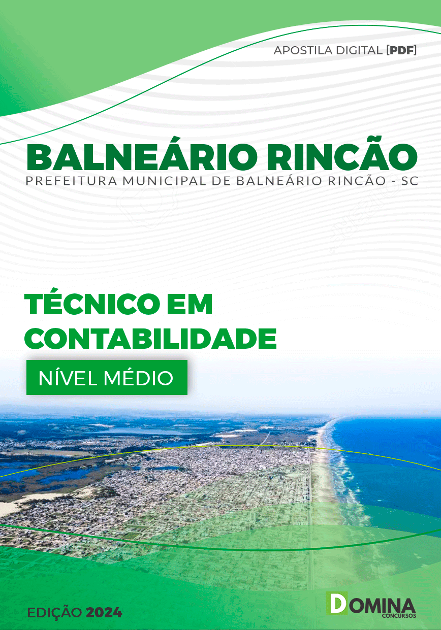 Apostila Técnico em Contabilidade Balneário Rincão SC 2024