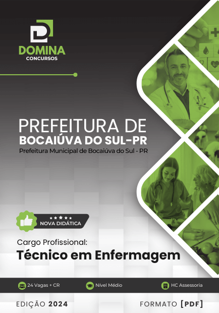 Apostila Técnico em Enfermagem Bocaiúva do Sul PR 2024