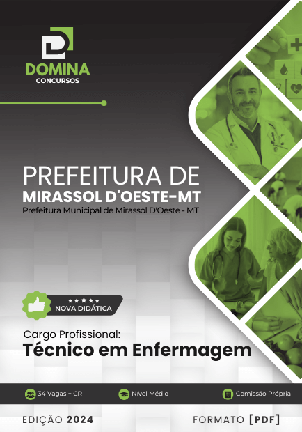 Apostila Técnico em Enfermagem Mirassol D'Oeste MT 2024