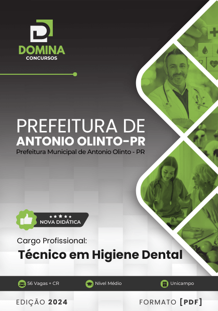 Apostila Técnico em Higiene Dental Antônio Olinto PR 2024