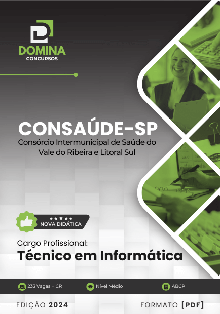 Apostila Técnico em Informática Consaúde SP 2024