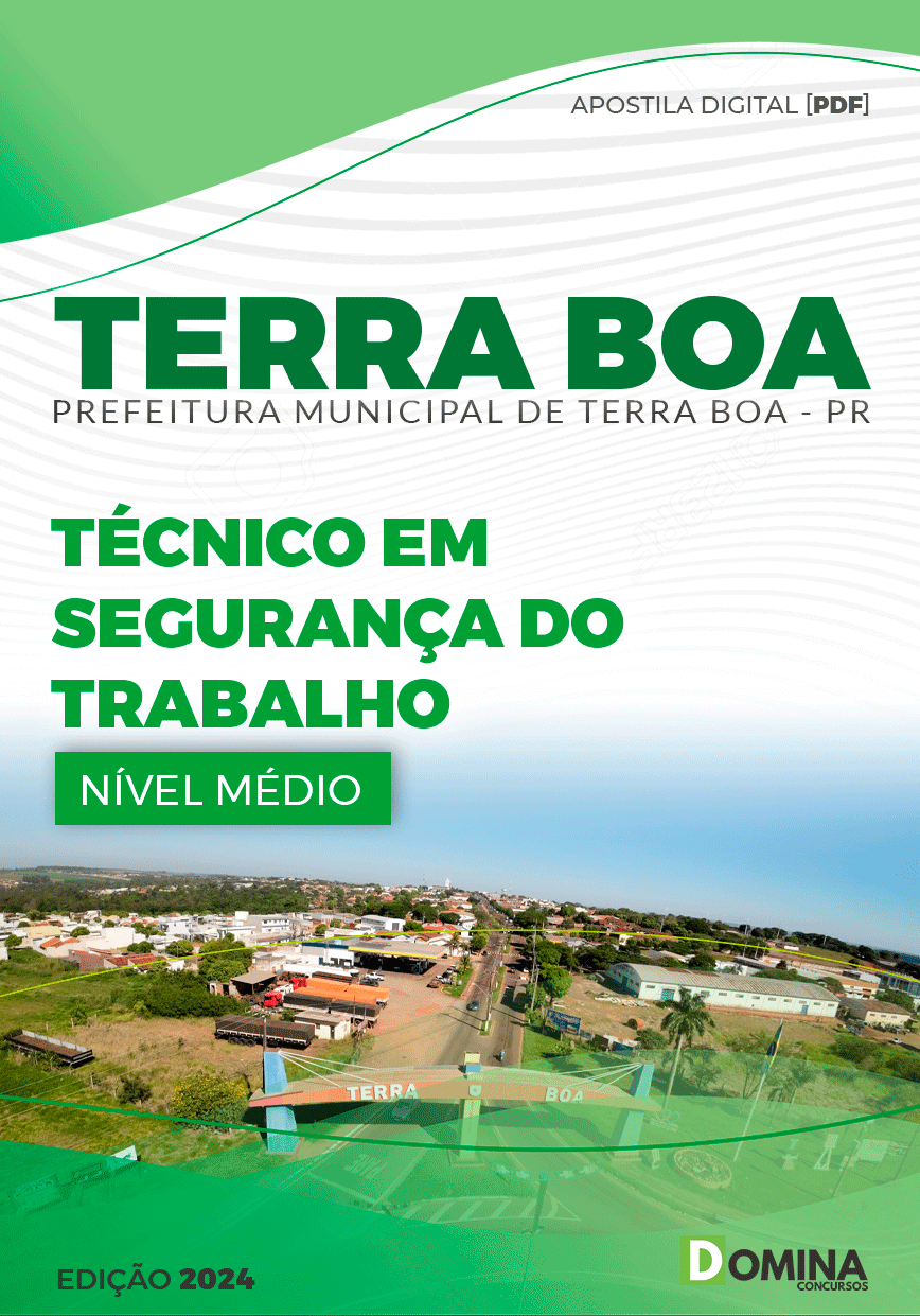 Apostila Técnico em Segurança do Trabalho Terra Boa PR 2024