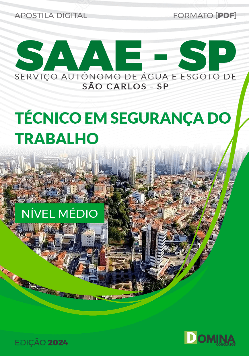 Apostila Técnico Segurança Trabalho SAAE São Carlos SP 2024