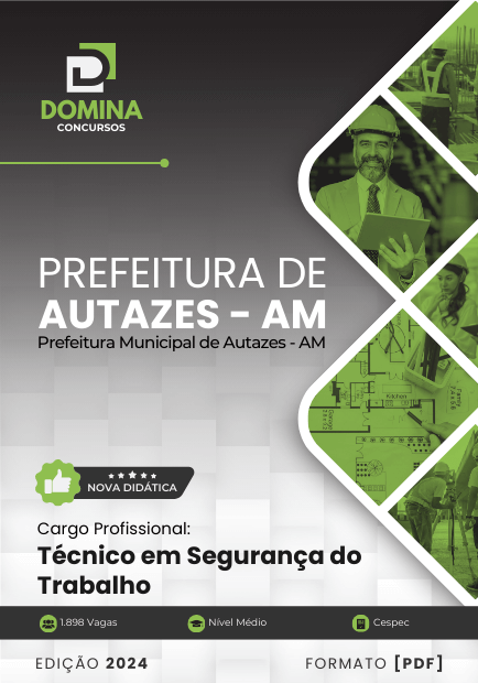 Apostila Técnico em Segurança do Trabalho Autazes AM 2024