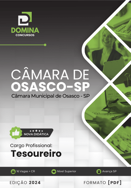 Apostila Tesoureiro Câmara Osasco SP 2024