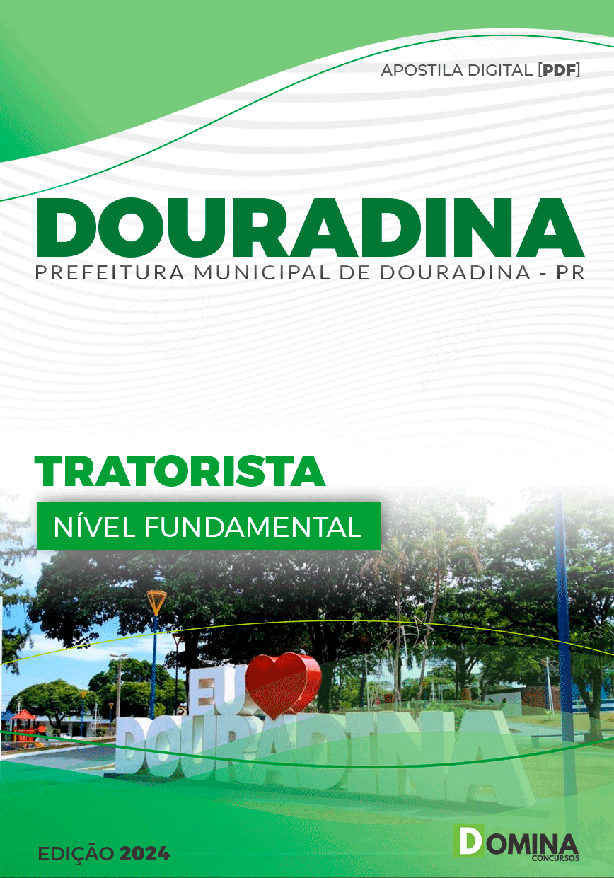 Apostila Tratorista Douradina PR 2024