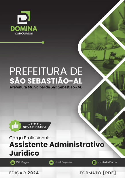 Apostila Assistente Administrativo Jurídico São Sebastião AL 2024