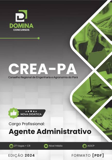 Apostila CREA PA 2024 Agente Administrativo